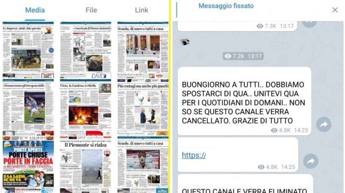 Editoria, giornali a scrocco su Telegram: perquisizioni in Sicilia della GdF