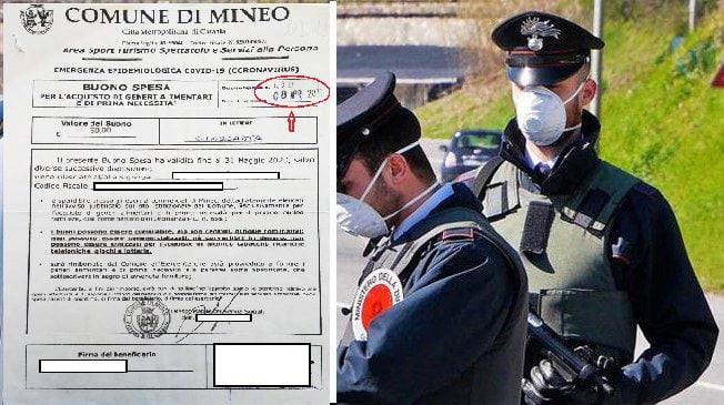 Mineo, buoni spesa contraffatti: denunciata per truffa 43enne di Castel di Judica