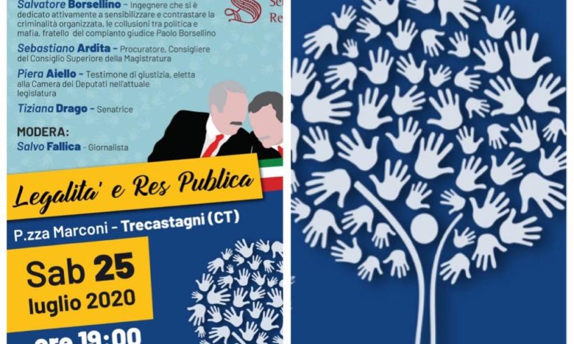 Trecastagni, dibattito su ‘legalità e res pubblica': domani alle 19 in Piazza Marconi