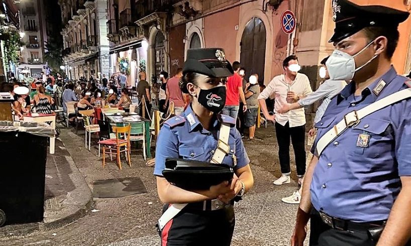 Catania, controlli anti-Covid e ‘movida sicura’ nel centro storico: oltre 5 mila euro di sanzioni