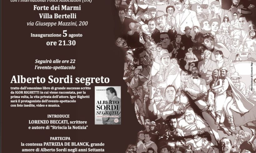 Mostra e spettacolo per i 100 anni di Alberto Sordi: il 5 agosto a Forte dei Marmi