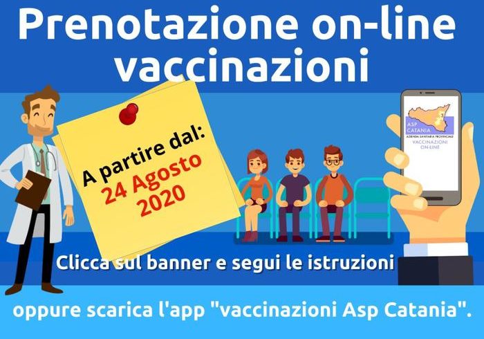 Catania, Asp avvia servizio prenotazioni on line per vaccinazioni ambulatoriali: già 1410 prenotazioni