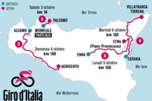 Giro d’Italia senza pubblico nel Catanese: norme anti-Covid anche per il Giro E-bike