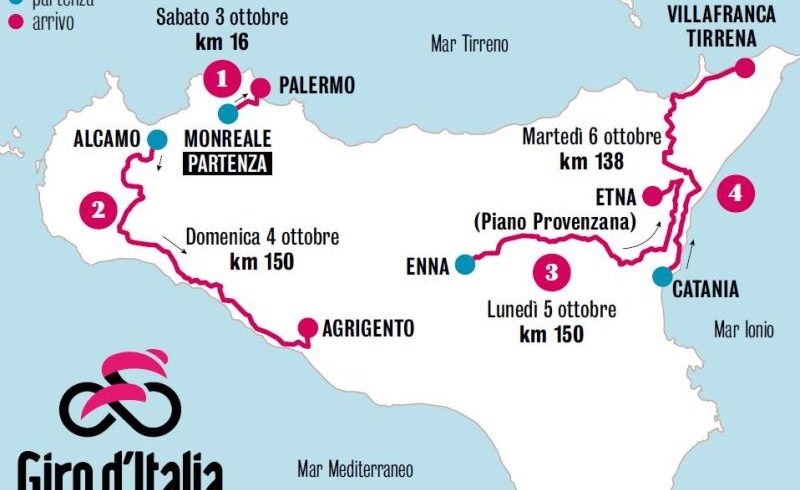 Giro d’Italia senza pubblico nel Catanese: norme anti-Covid anche per il Giro E-bike