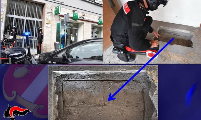 Catania, un buco nel solaio della casa attigua alla banca: all’ultimo metro i Carabinieri sventano la rapina