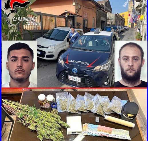 Catania, arrestati due giovani dopo controlli extra a San Cristoforo: detenevano droga e denaro