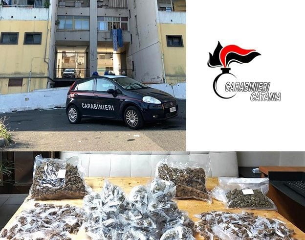 Catania, pusher 27enne arrestato in viale Nitta: nascondeva 2 kg di marijuana dentro un tombino