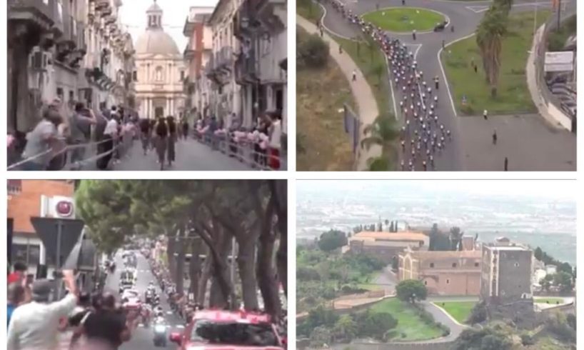 Paternò ieri ha fatto il Giro d’Italia: vetrina d’eccellenza per la città grazie alla ‘carovana rosa’ (VIDEO)