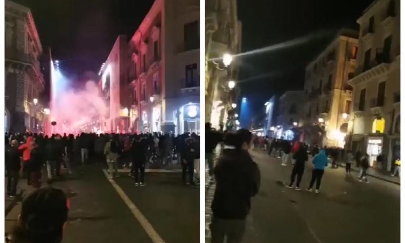 Catania, dai social le immagini dei disordini di ieri in via Etnea: GUARDA IL VIDEO