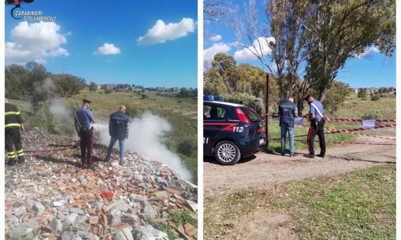 Motta S. Anastasia, sequestrata discarica abusiva in contrada Tiritì: denunciata una persona