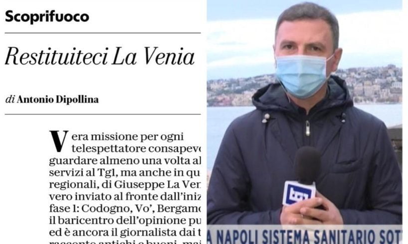 Adrano: “Restituiteci La Venia”. L’appello e l’applauso di Repubblica per il giornalista del Tg1