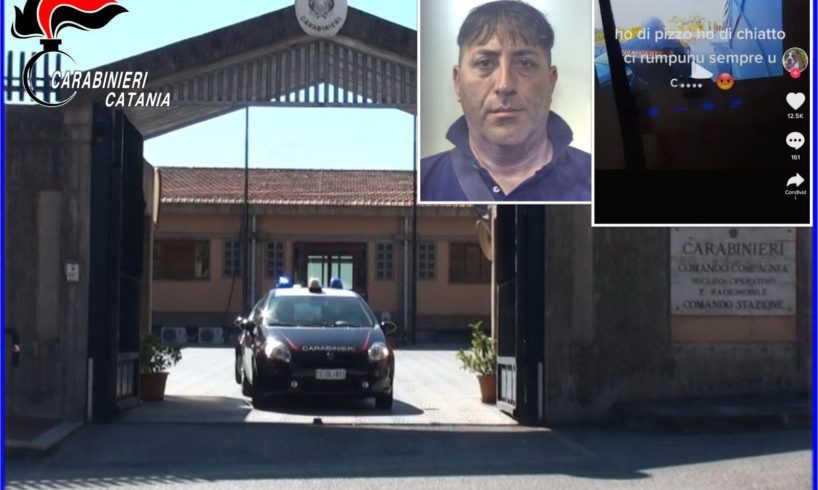 Gravina di Catania, ai domiciliari pubblica su TikTok video dei carabinieri: finisce in carcere