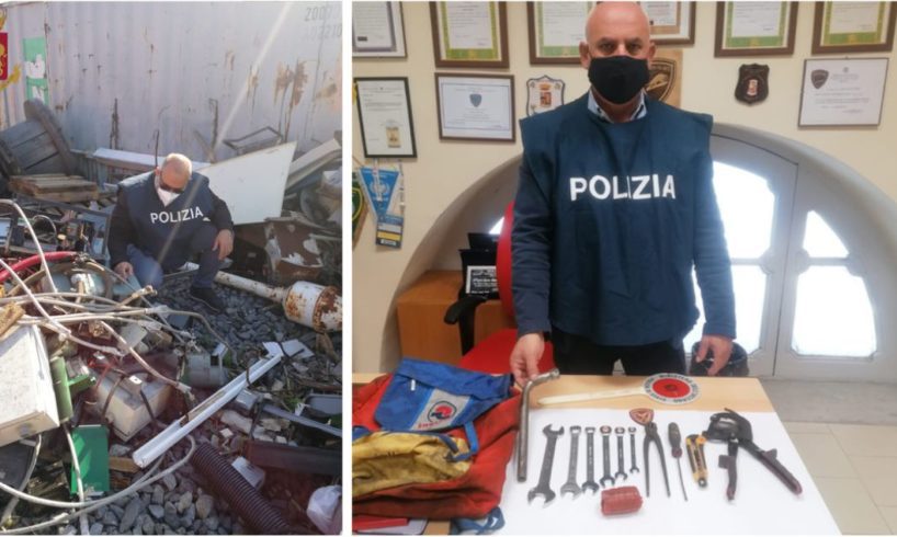 Sicilia, business del rame: operazione “Oro Rosso’ della Polizia Ferroviaria. A Palagonia denunciati padre e figlio