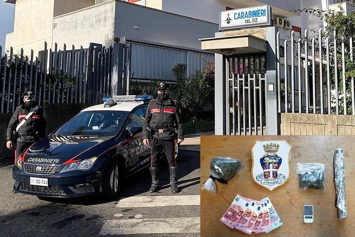 Palagonia, chiude porta in faccia ai carabinieri: in casa nascondeva droga. Arrestato 33enne