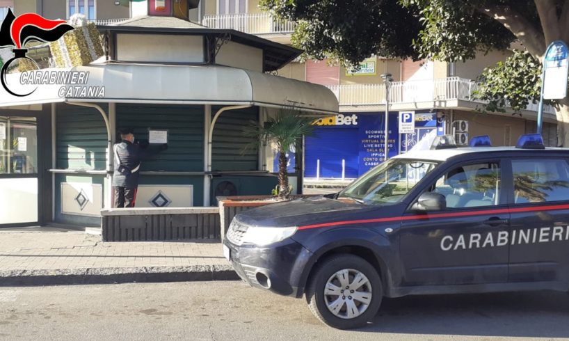 Controlli anticovid a Paternò e Biancavilla, multato il chiosco aperto il giorno di Natale: chiuderà per 5 giorni