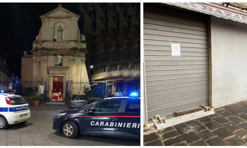 Catania, chiusi 2 negozi che non rispettano ‘zona rossa’: sanzionati i titolari