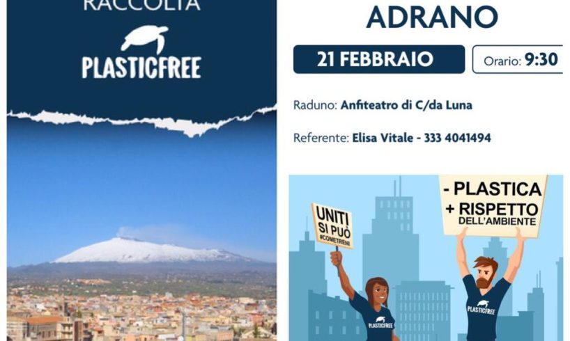 Adrano, domenica raccolta di plastica in c.da Luna. ‘Plastic Free’: “Cittadini venite a darci una mano”