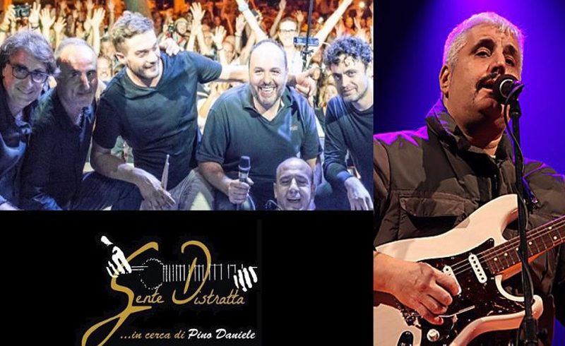 Omaggio a Pino Daniele in un concerto-spettacolo del gruppo ‘Gente Distratta’: domenica in diretta streaming