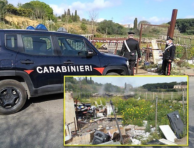 Caltagirone, il ‘segnale’ di fumo fa scoprire una discarica abusiva: denunciato il proprietario del fondo