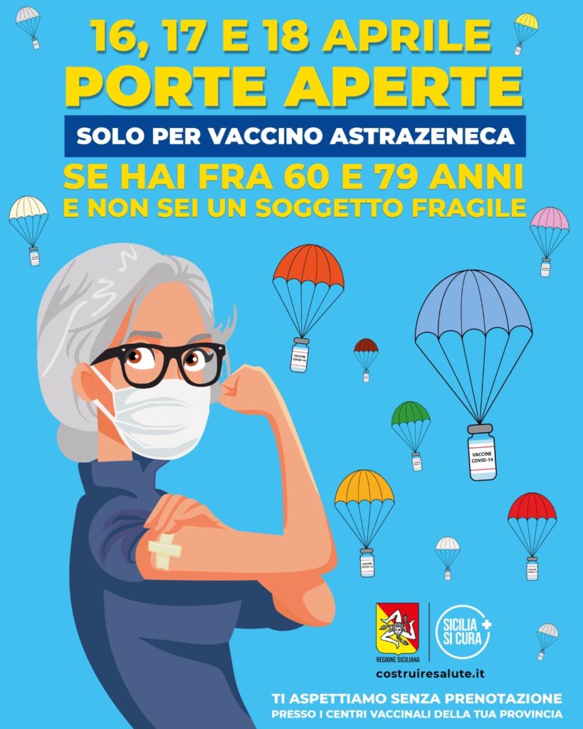 Vaccinazioni, in Sicilia ‘Open week-end’ da oggi a domenica: per i cittadini tra 60 e 79 anni