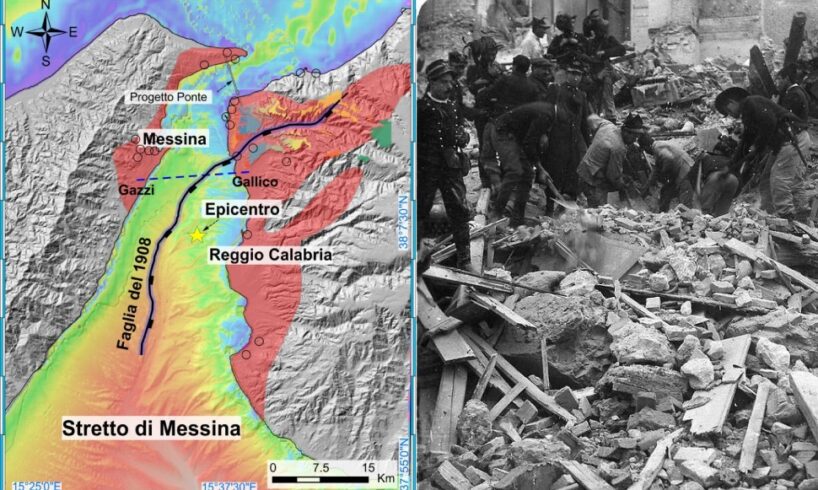 Terremoti, scienziati scoprono la faglia che provocò il terremoto di Messina nel 1908: ricerca pubblicata da rivista internazionale