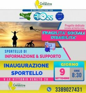 Catania, il 9 s’inaugura lo ‘Sportello della Disabilità’: ascolto e sostegno per i cittadini