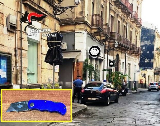 Catania, con un coltello tenta di rapinare un giovane: 35enne algerino arrestato