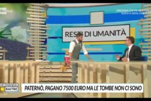 Paternò, finisce a “Mi Manda Rai Tre” la vicenda delle 310 tombe pagate dai cittadini e non realizzate (VIDEO)