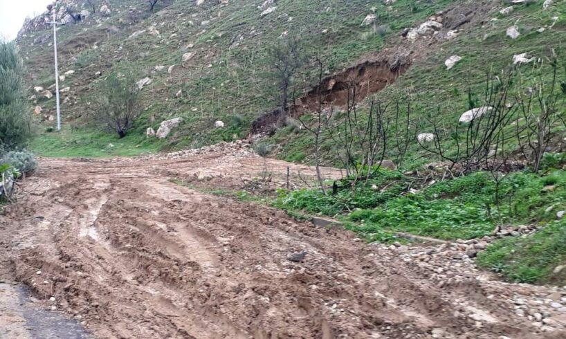 Maltempo, a Paternò frana collinetta nell’Oasi di Ponte Barca: a Maniace messa in sicurezza l’area del torrente Saracena