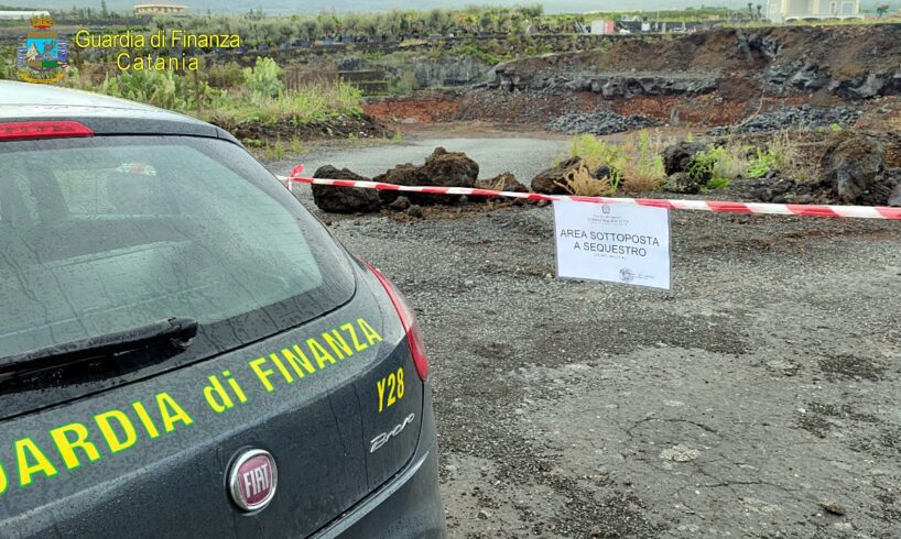 Randazzo, sequestrata cava abusiva sulla colata lavica del 1981: area di 17 mila metri