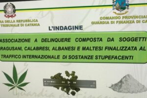 Catania, operazione antidroga ‘La Vallette’: 16 misure cautelari e 423 kg di stupefacenti sotto sequestro (VIDEO)