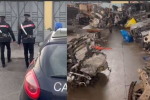 Paternò, auto da rubare ‘scelte’ nei parcheggi dei centri commerciali: in un capannone i pezzi smontati da rivendere su Internet. Due arrestati (VIDEO)