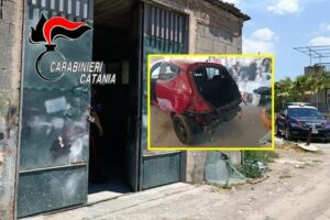 Belpasso, in un terreno il ‘deposito’ delle auto rubate: denunciato 47enne di Paternó