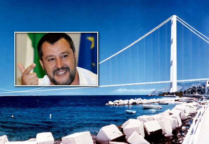 Ponte sullo Stretto, martedì 8 Salvini incontra i governatori di Sicilia e Calabria: “E’ la stella polare del Vicepremier”