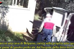 Belpasso, 63enne paternese ruba 4 taniche di carburante dal veicolo dell’azienda dove lavora: arrestato (VIDEO)