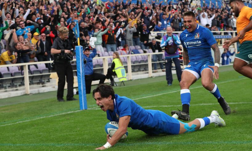 Rugby, l’Italia è rinata: a Firenze contro l’Australia vittoria da consegnare alla storia