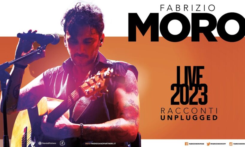 A Catania il 29 aprile i “racconti unplugged” di Fabrizio Moro: al Teatro Metropolitan