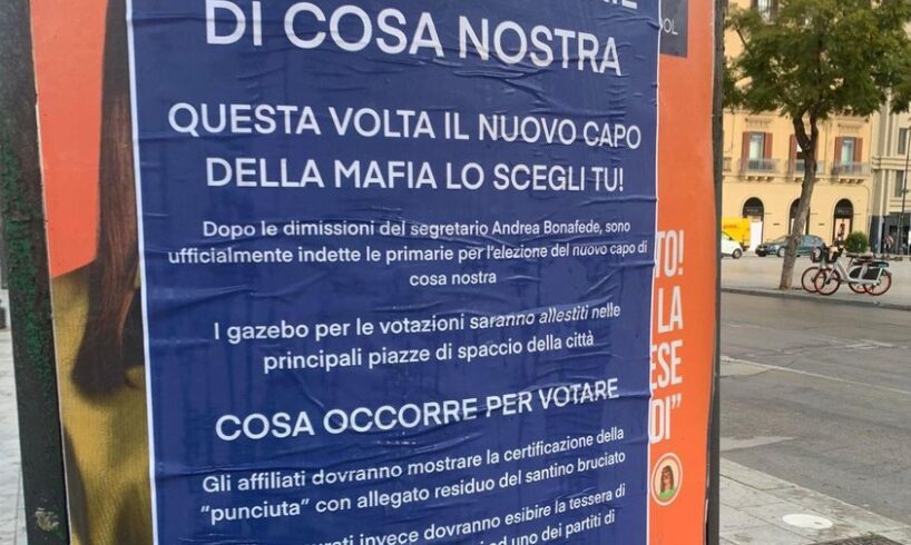 Messina Denaro, le primarie di Cosa nostra per eleggere il nuovo capo: provocazione satirica del Collettivo