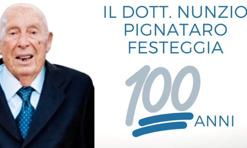 Adrano, il dott. Nunzio Pignataro festeggia i 100 anni: gli auguri del sindaco e dell’Ordine dei Medici