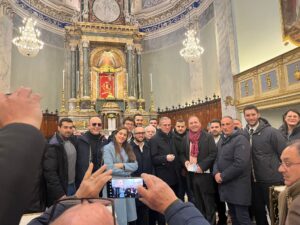 Paternò, Falcone visita la chiesa di Santa Barbara: “Progetto di 1,2 mln per la sua messa in sicurezza”