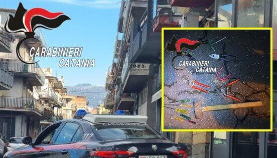 Paternò, denunciato 26enne di Biancavilla per possesso di chiavi e grimaldelli. Carabinieri e Nas sequestrano prodotti alimentari