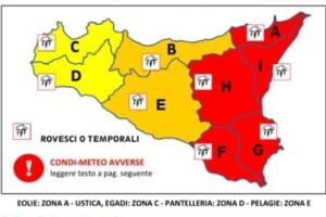 Meteo, allerta rosso: domani scuole chiuse a Catania, Belpasso, Biancavilla, Paternó, Ragalna e Mascalucia