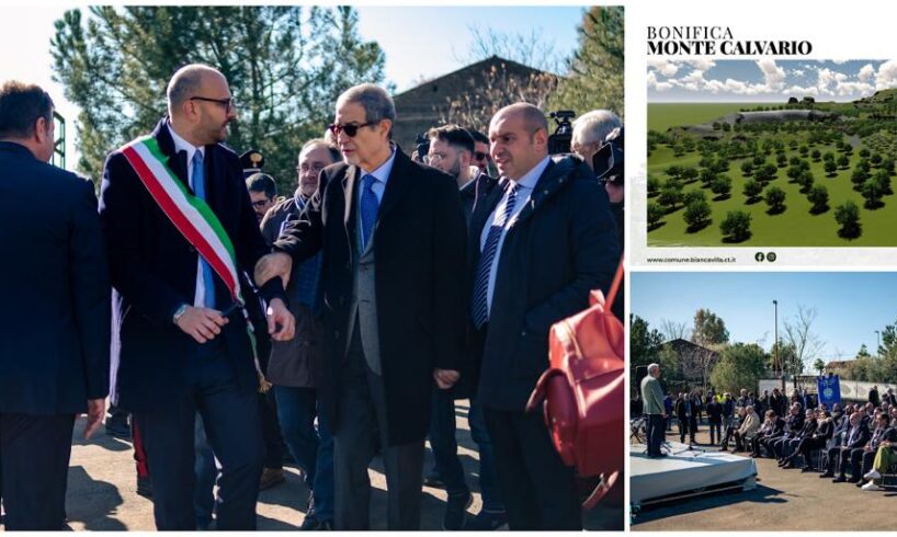 Biancavilla, avviata la bonifica di Monte Calvario: sorgerà un parco urbano nell’area della sostanza ‘killer’