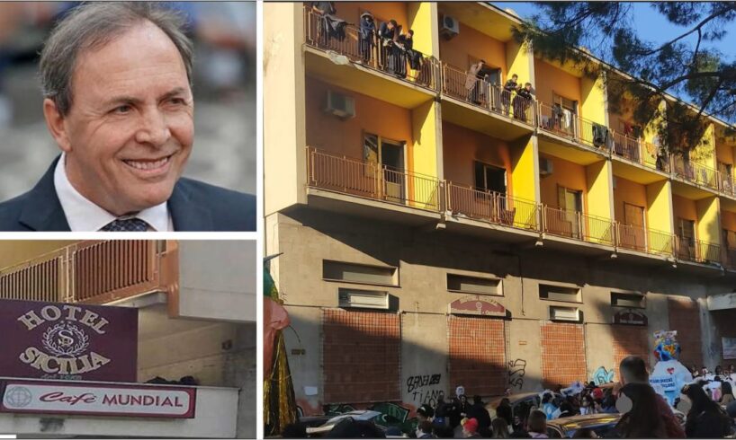 Paternò, la vergogna infinita dell’ex Albergo Sicilia: sindaco scrive a Città metropolitana. La foto degli ‘ospiti’ fa il giro sui social