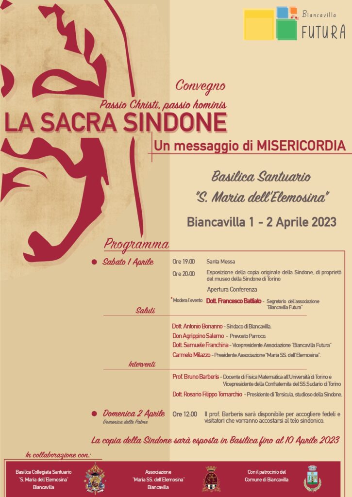 Biancavilla, copia della Sacra Sindone esposta nella Chiesa Madre: l’1 aprile convegno con esperti