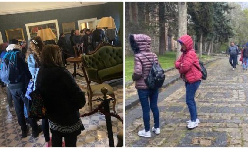 Bronte, oltre 400 turisti in visita al riaperto Castello di Nelson: nonostante la pioggia