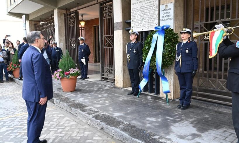 Paternò, nella sua città La Russa ricorda i morti sul lavoro: accolto dal Prefetto Librizzi