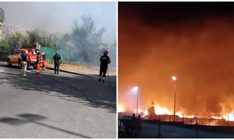 Paternò, incendi in Viale dei Platani e nella zona Salinelle: residenti in allarme