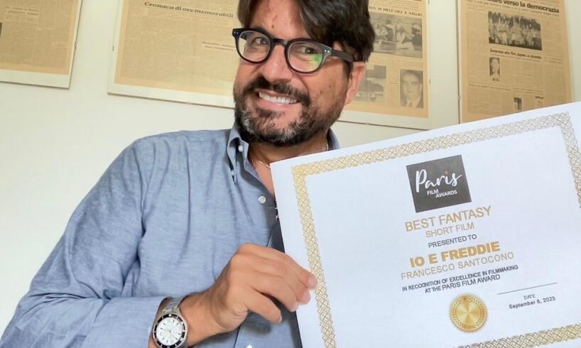 Il film “Io e Freddie” del catanese Santocono vince il premio “Best Fantasy” al Movie Award di Parigi