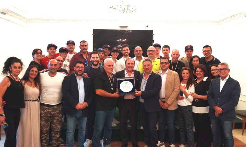 Paternò, il Comune premia i campioni del Sicily Red Sox di baseball tornati in serie B